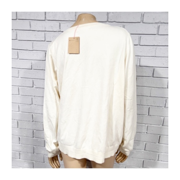 Boden Women’s Cream V-Neck Sweater - Picture 2 of 8